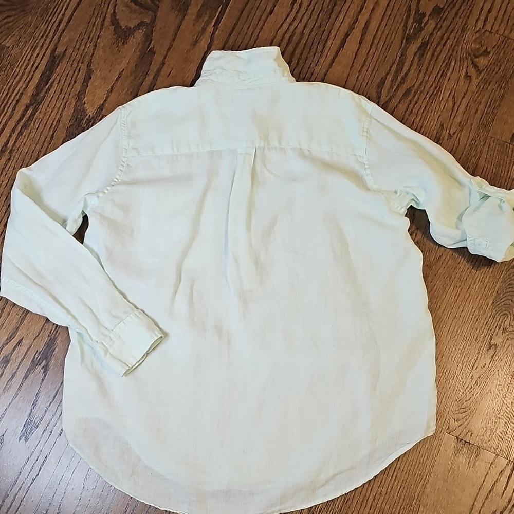 GAP Linen Button Down Shirt Tunic Style - Picture 4 of 5